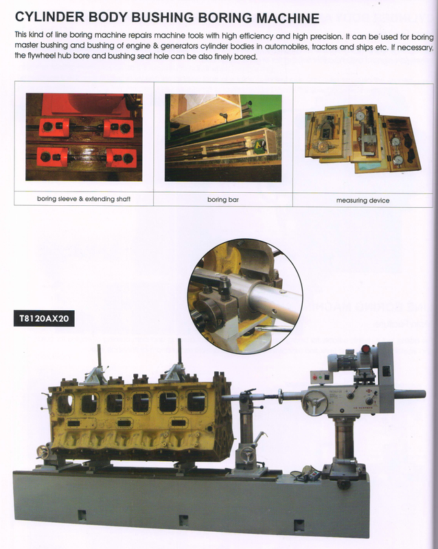 Cylindre Bus Busing Boring Machine T8120AX20