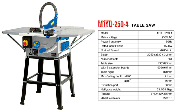 Scie à table m1yd-250-4