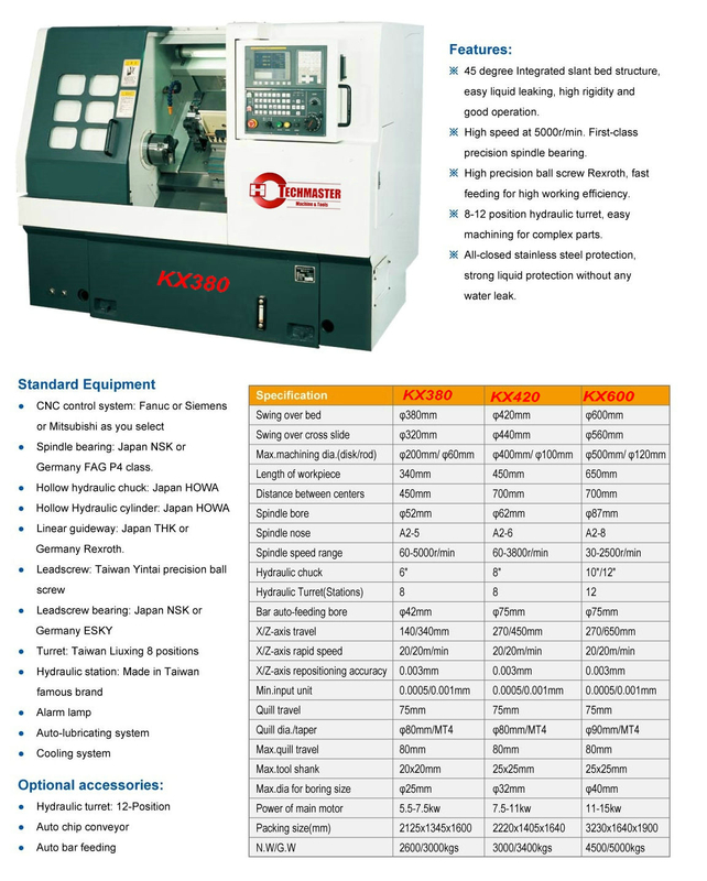  Lit horizontal lice CNC Lathe KX Series