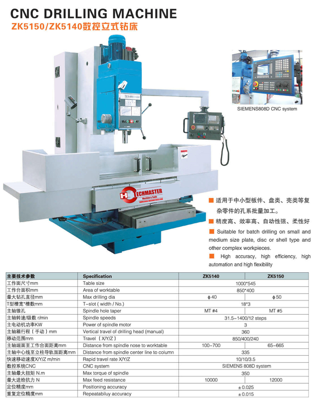 Machine de forage CNC ZK5140-ZK5150