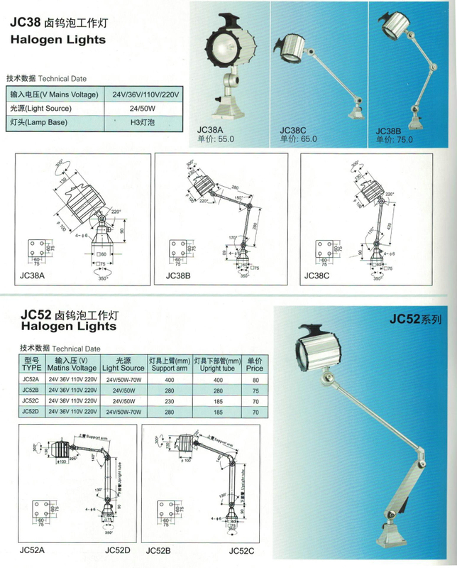 Lumières halogènes JC38