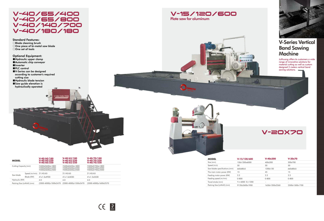 Machine à sciage en métal V40 // 60 - V40 / 65-V40 / 70 Série 