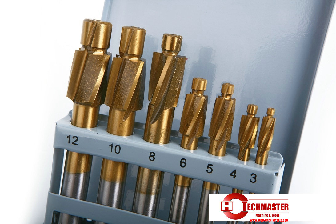 7 Delige HSS - Tin Gecoate Inbus Verzinkfrezenset