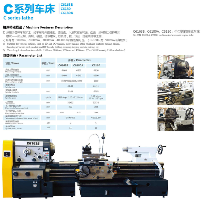  C6163B Série Horizontal Til 