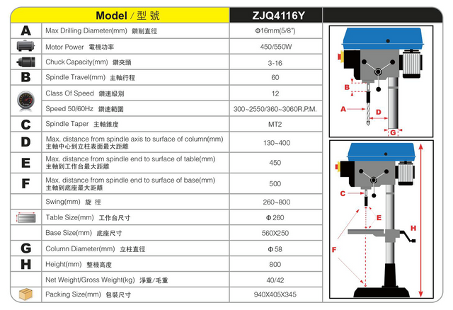 Princer de la forte ZJQ4116Y