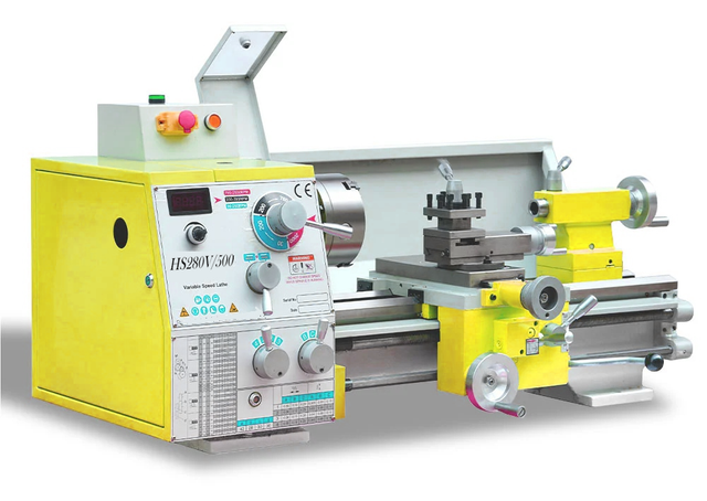 HS280V / 500 1500W MOTEUR SPING MT5 280 * 500 mm Faire du tour en métal Machin