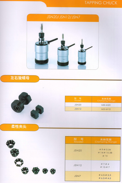 Série JSN réversible Tapping Chuck