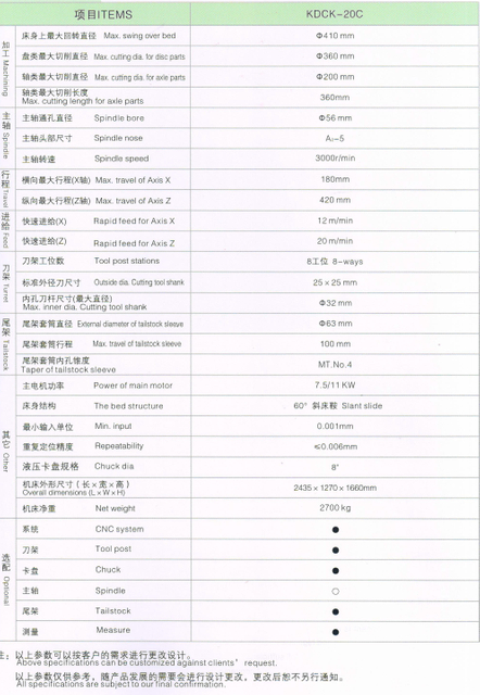 Lathe CNC à fonction complète 