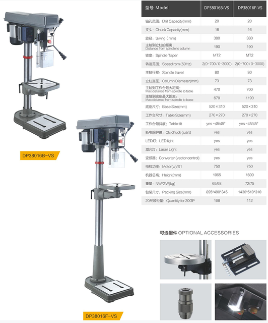 DP38016B-VS / DP38016F-VS Vario