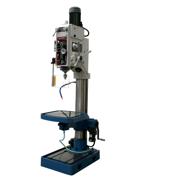 Gpd50ar. 415 volt, 50 mm Capace Greend Head Drill avec alimentation électrique, table d'alimentation vers le haut et vers le bas, liquide de refroidissement