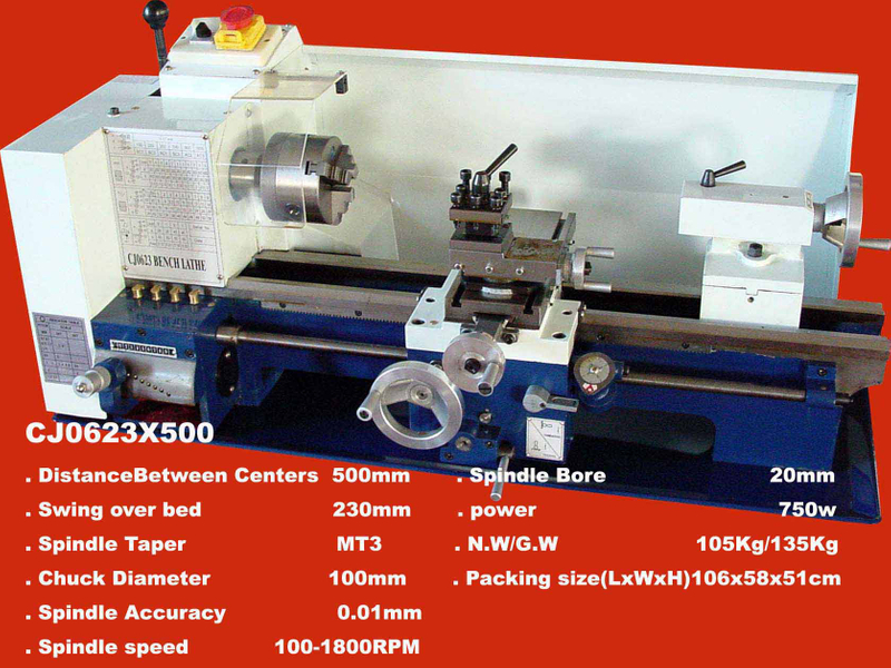 Lathe de banc de norton (conduite à courroie)