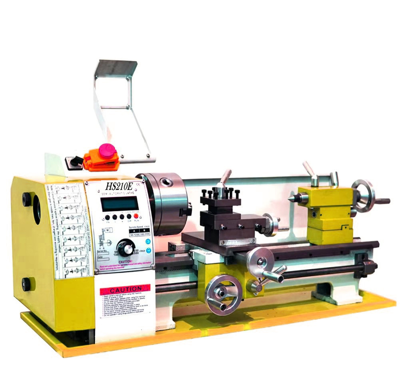 HS210E Auto gauche et filetage droit fabriquant une mini machine de tour en métal CNC