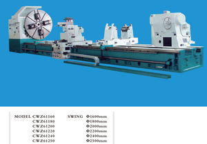 Lathe robuste CWZ61160-CW61180-CWZ61200-CWZ61220-CWZ61240-CWZ61250