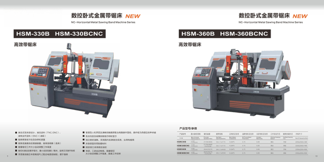 NC -Horizontal Metal Sawing Band Machine Series HSM360B / HSM360BCNC