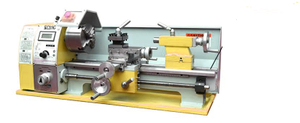  KC210G 8x16 tour avec boîte de vitesses de filetage inversé, moteur sans balais de 750W de haute qualité avec fonction d'alimentation automatique postive et inverse mini-machine de tour en métal