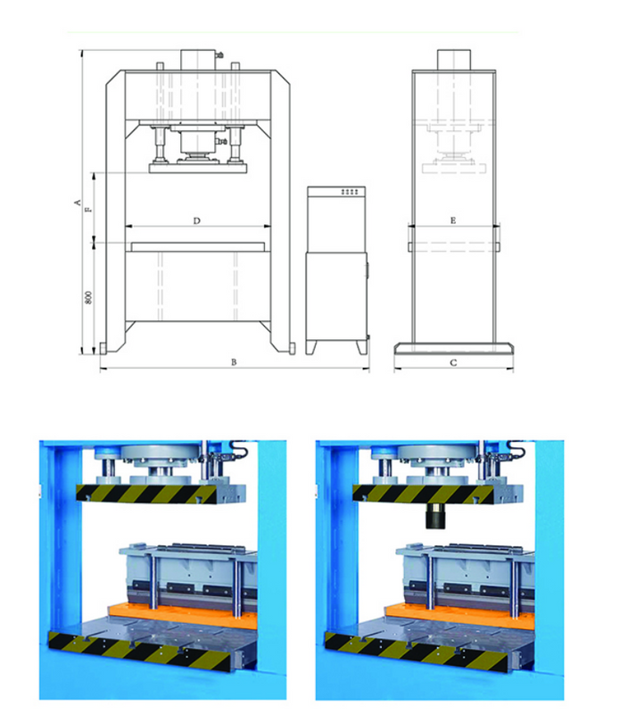  HPD-100 Die hydraulique et presses de flexion