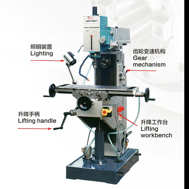 Alimentation automatique - Changement de vitesse cycliquement vertical et horizontal Forage de têtes de tête de forage Zay7532 / 1 --- zay75550 / 1