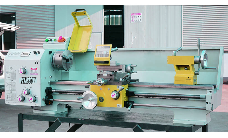 HX330V Plus (330x915mm) Vario Motor 1500W avec 160 mm Chuck 915 * 330 mm Machine de tour en métal bricolage