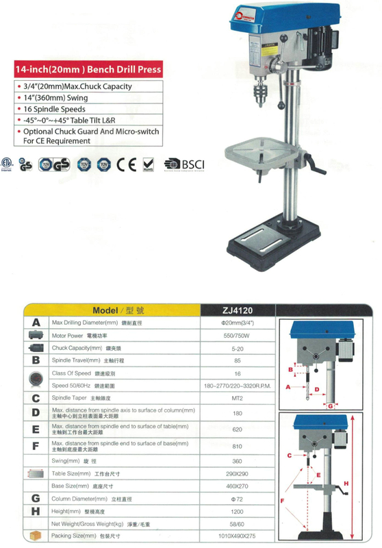 Perceuse Press ZJ4120