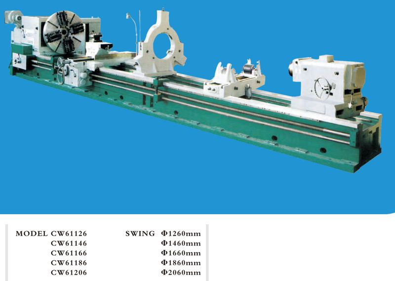 Lathe de 20 tonnes CW61126-CW61146-CW61166-CW61186-CW61206