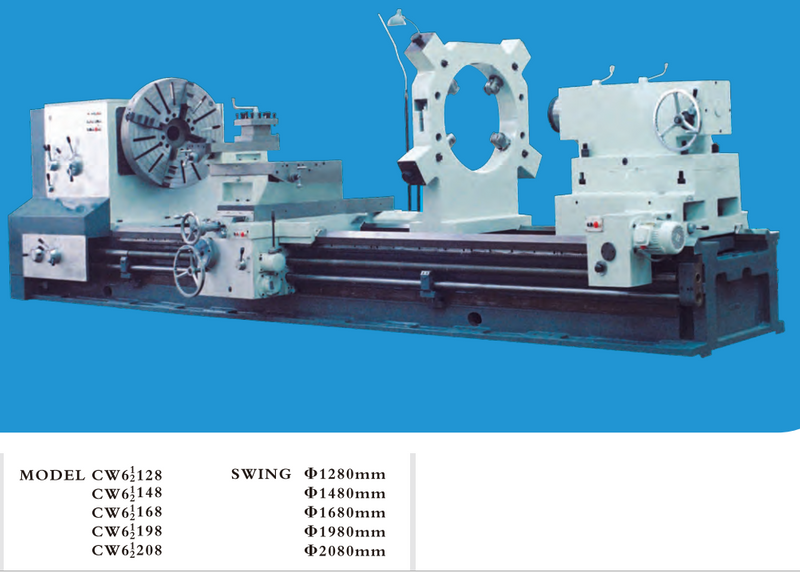 Lathe de 10 tonnes CW61128-CW61148-CW61168-CW61198-CW61208