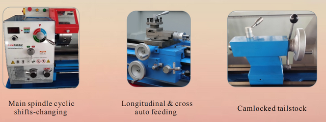 Grande broche 52 mm Vario étape sans tour de service léger CJM360GV