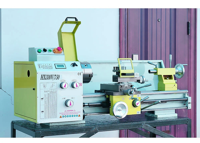 MOTEUR HX330V (330X750MM) Vario 1500W avec 160 mm Chuck 915 * 330 mm Machine de tour en métal bricolage