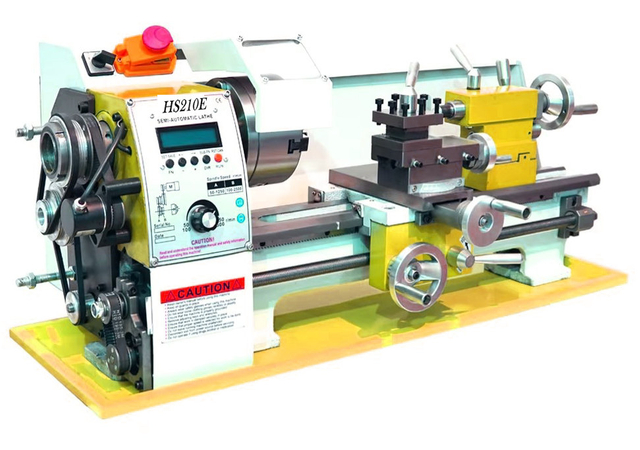 HS210E Auto gauche et filetage droit fabriquant une mini machine de tour en métal CNC