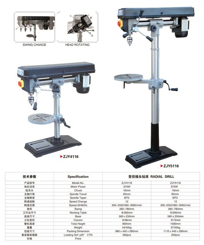 Perceuse radiale 