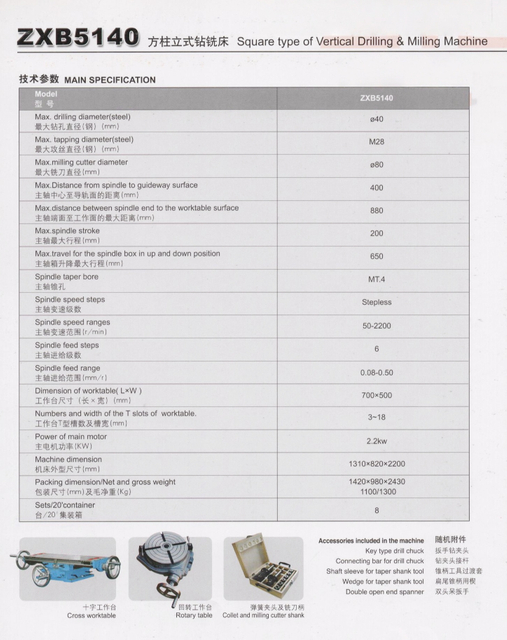 Machine de forage ZXB5140