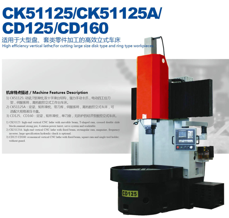 CD125 Série CNC Lathe 