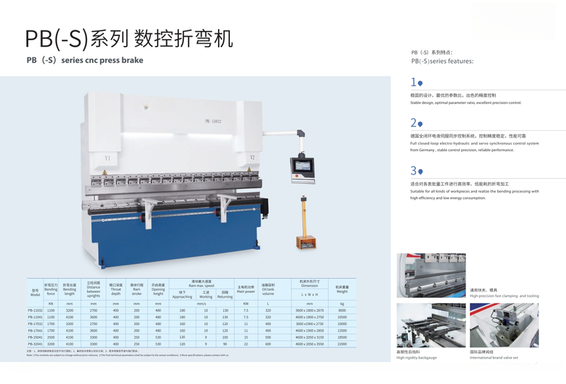 PB (-s) série de séries CNC Press Brake