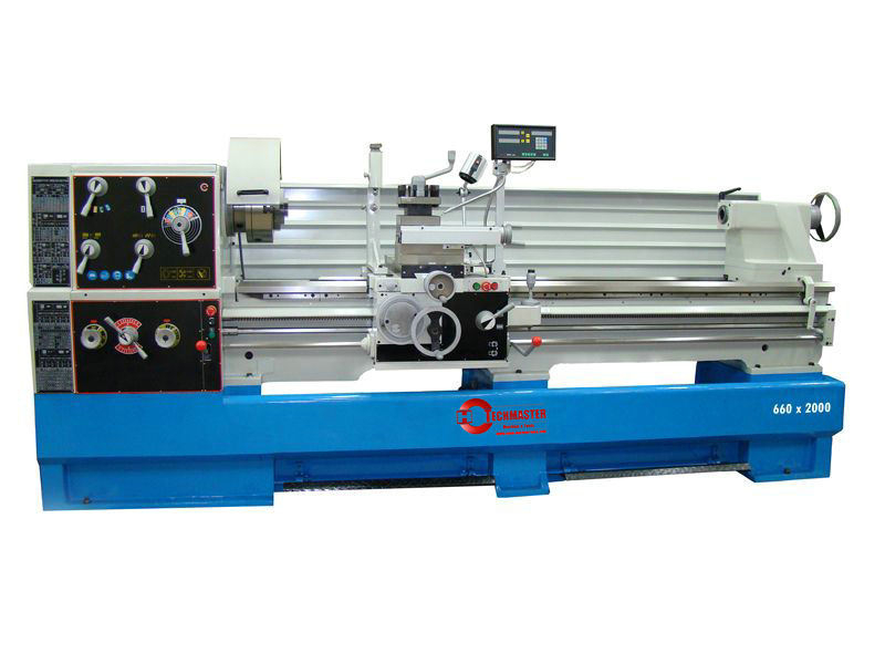 Lathe en métal horizontal industriel D660x1500 / D660X2000 / D660X3000